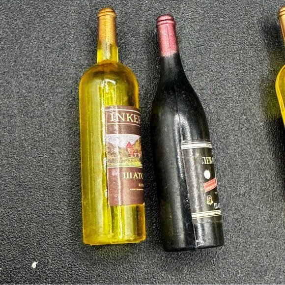 Miniature Dollhouse 3 Wine Bottle Decor - Picture 16 of 16